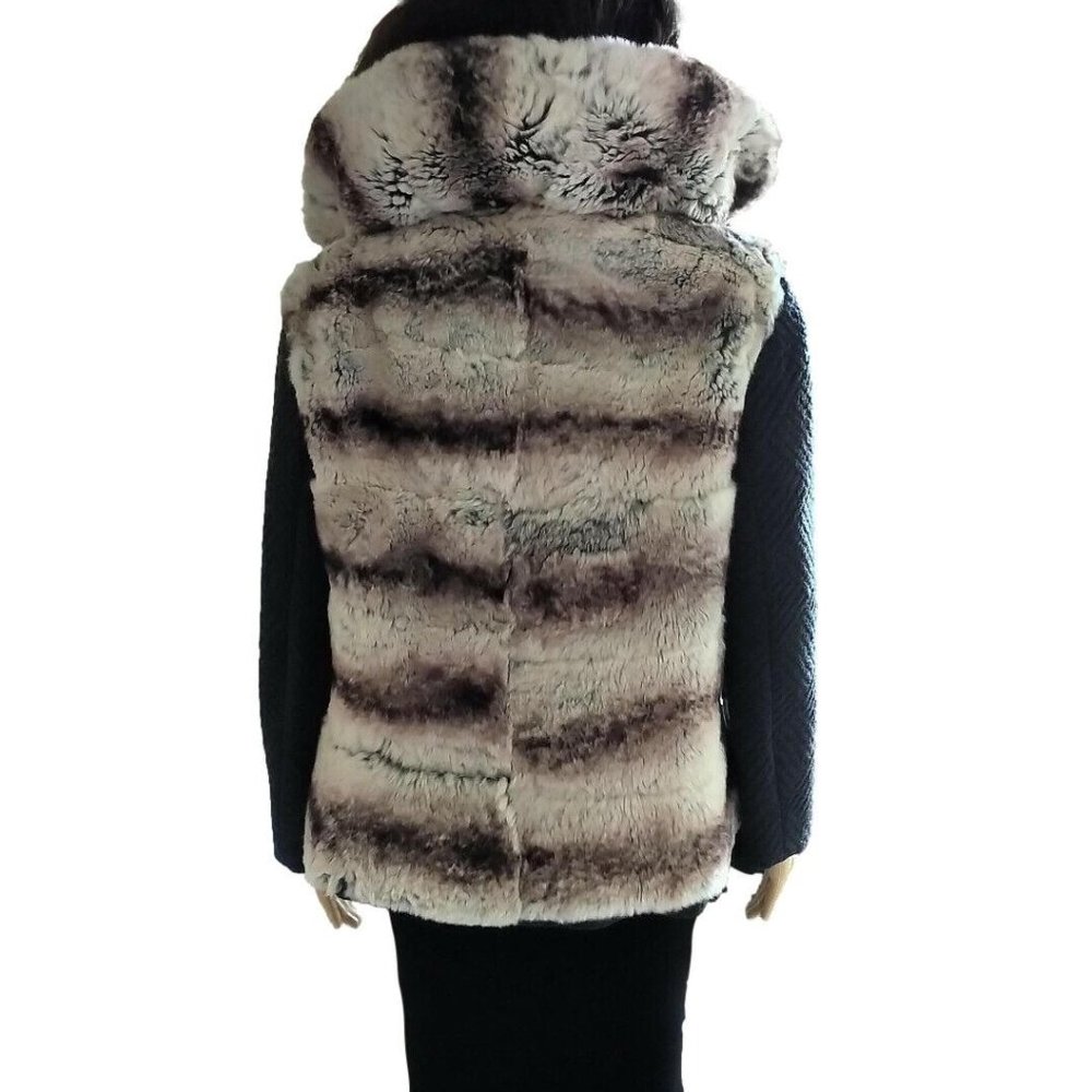 Custom Made Monaco Genuine Ermine Fur Après-ski Jacket Coact 38 6 M - Picture 6 of 10
